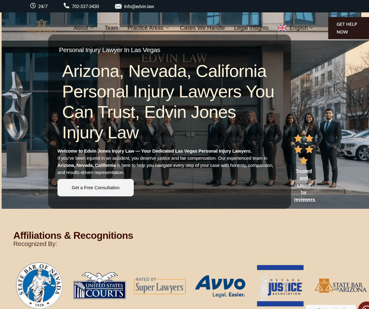 Edvin Jones Injury Law