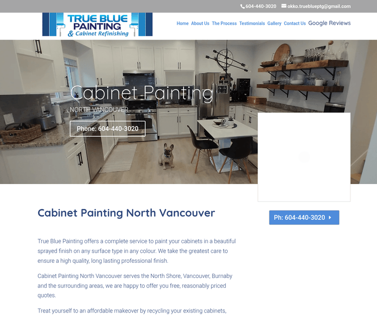 True Blue Painting Surrey | Cabinet Refinishing & Cabinet Painting
