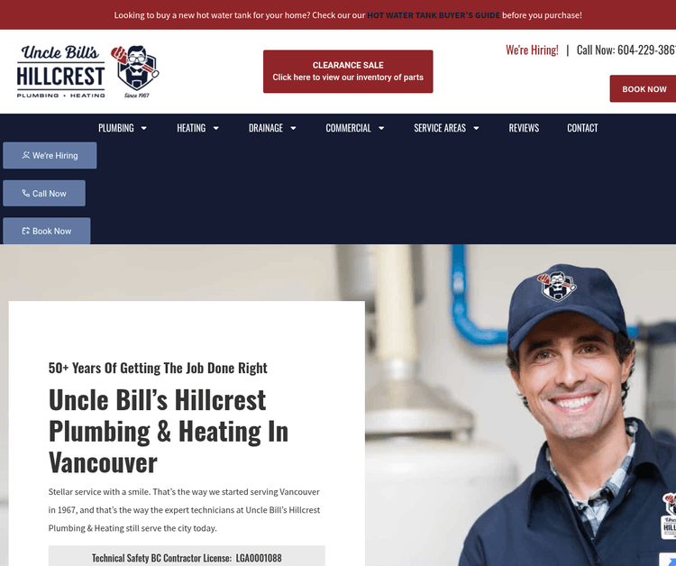 Uncle Bill's Hillcrest Plumbing & Heating