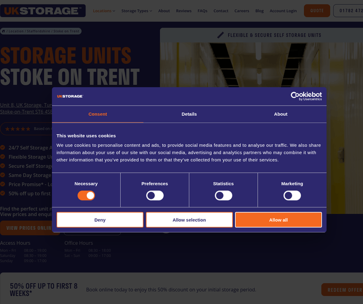 UK Storage - Stoke On Trent