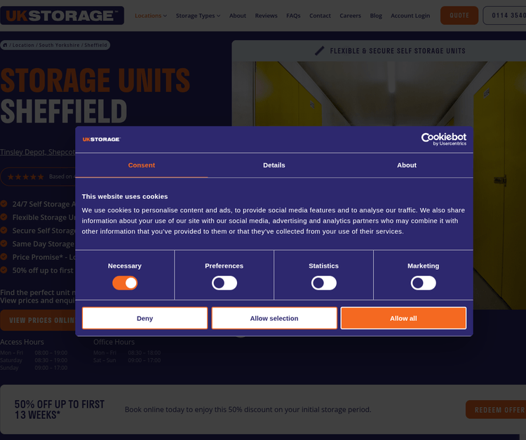 UK Storage - Sheffield