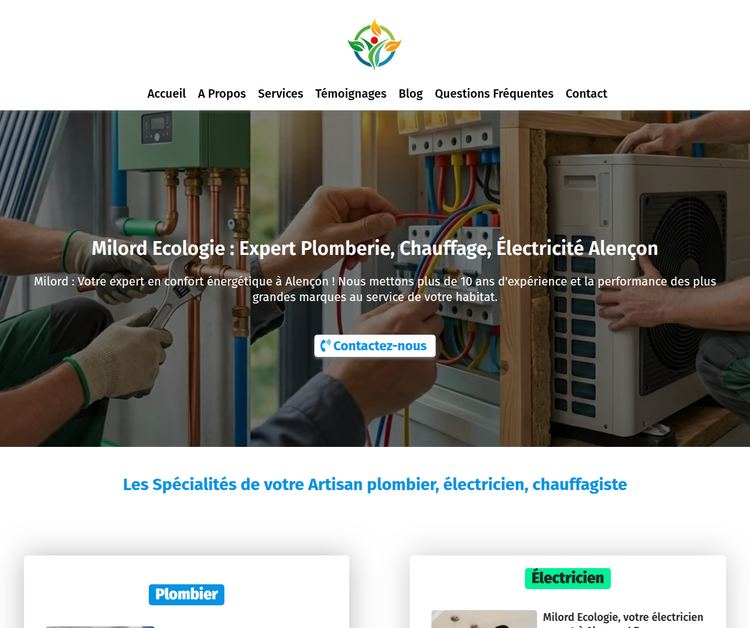 Milordet - Plombier Chauffagiste, Électricien & Pompes à Chaleur