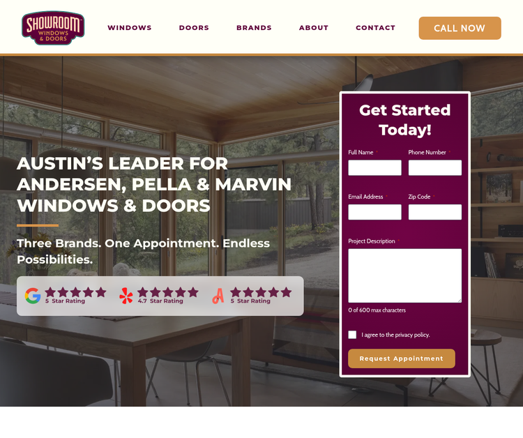 Showroom Windows & Doors
