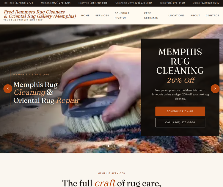 Fred Remmers Rug Cleaners & Oriental Rug Gallery (Memphis)
