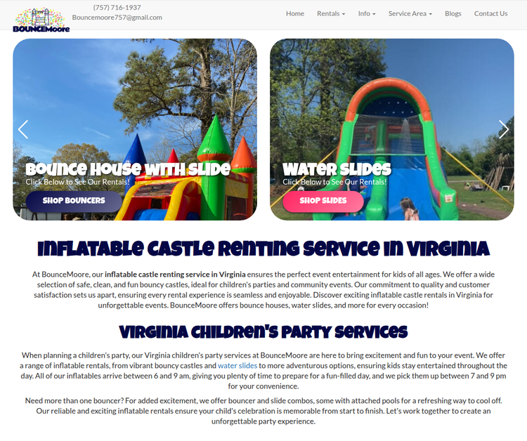 Premium Inflatable Party Rentals in Virginia