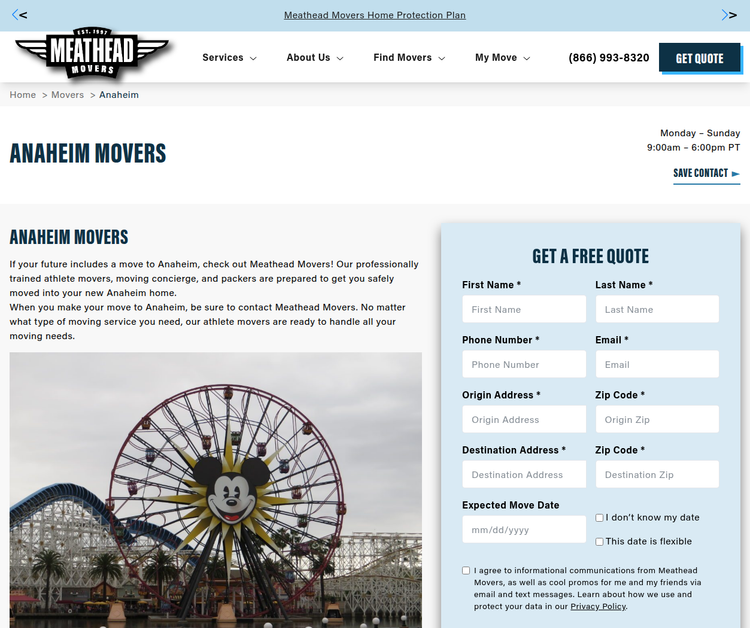 Anaheim Moving Services
