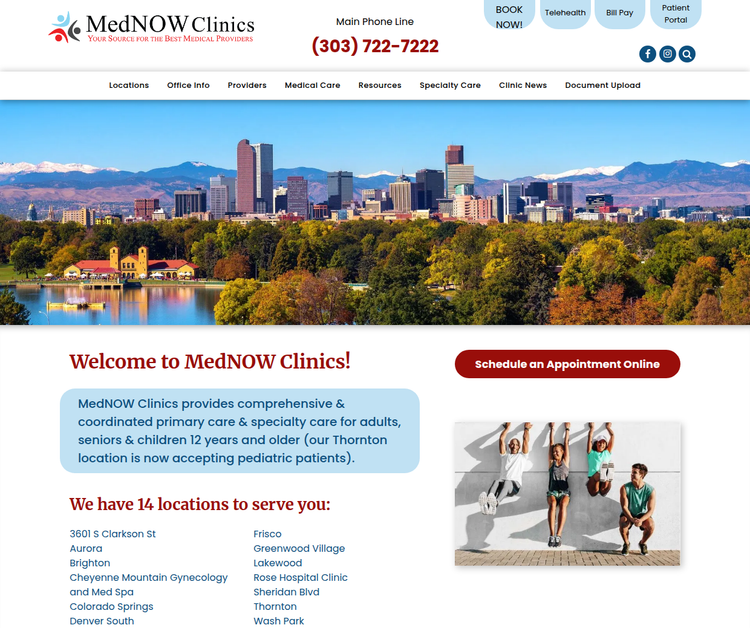 MedNow Clinics – Comprehensive Primary and Specialty Care