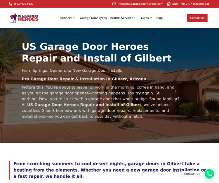 Expert Garage Door Repair & Installation in Gilbert, AZ