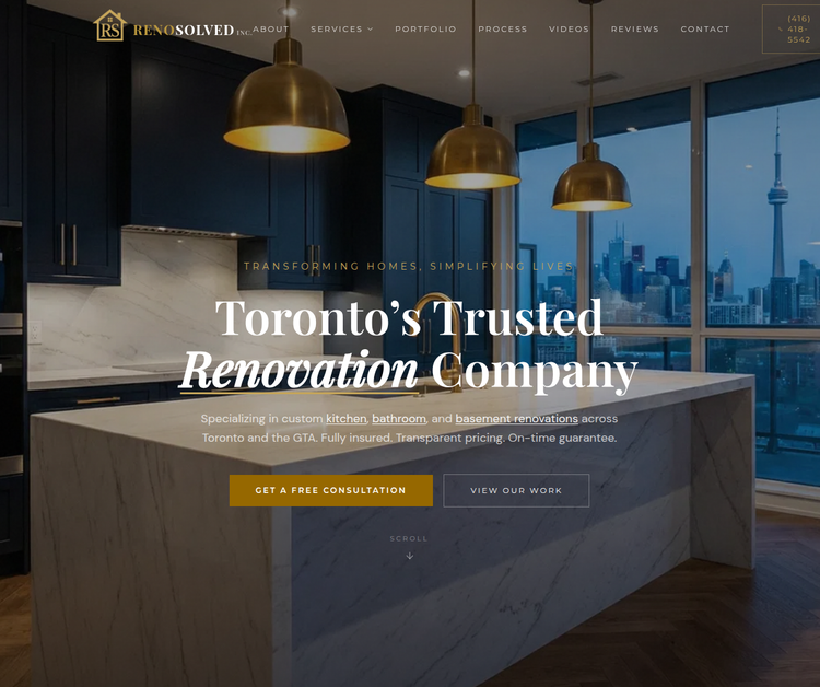 RenoSolved Inc. Kitchen Renovation Services
