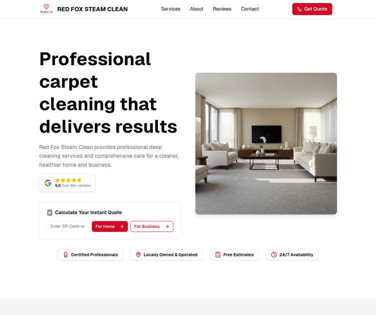 Red Fox Steam Clean