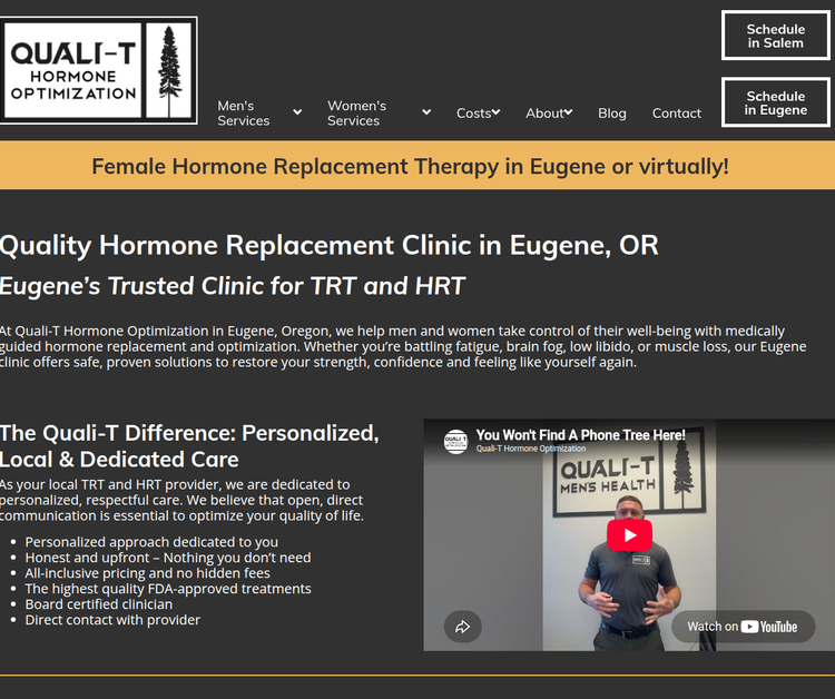 Quality Hormone Replacement Clinic in Eugene, OR