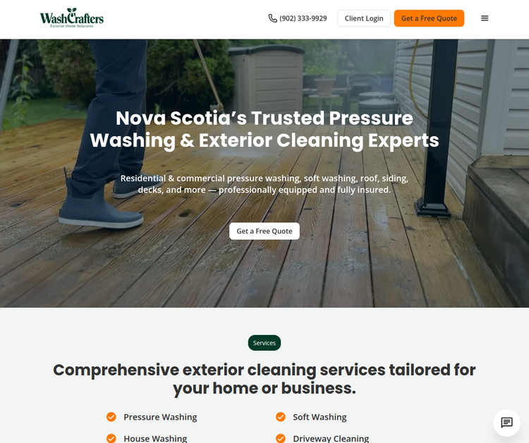 Expert Pressure Washing & Exterior Cleaning in Nova Scotia