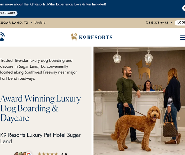 K9 Resorts Sugar Land – Luxury Pet Hospitality