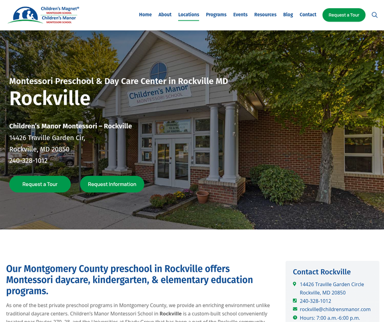 Children's Manor Montessori School - Rockville