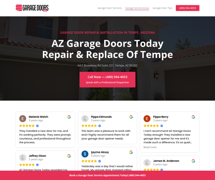 AZ Garage Doors Today Repair & Replace Of Tempe