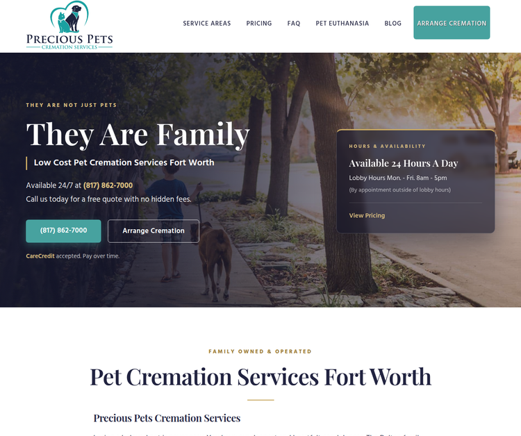 Compassionate Pet Cremation Services in Fort Worth