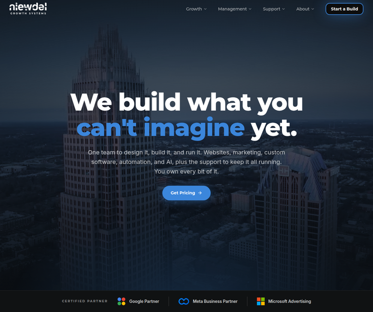 WE BUILD WHAT YOU CAN'T IMAGINE YET