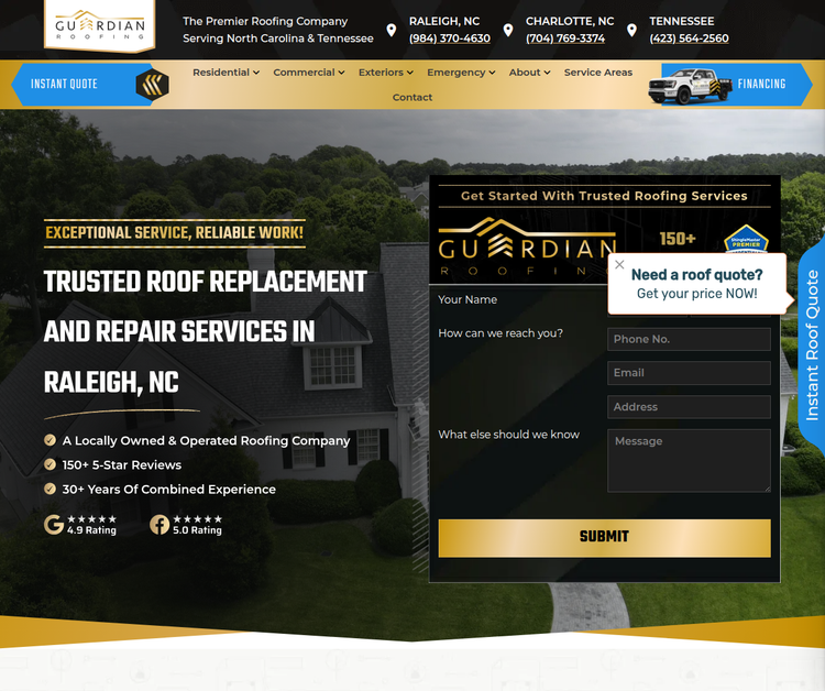 Guardian Roofing Of North Carolina, LLC