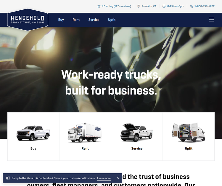 Work-ready trucks, built for business