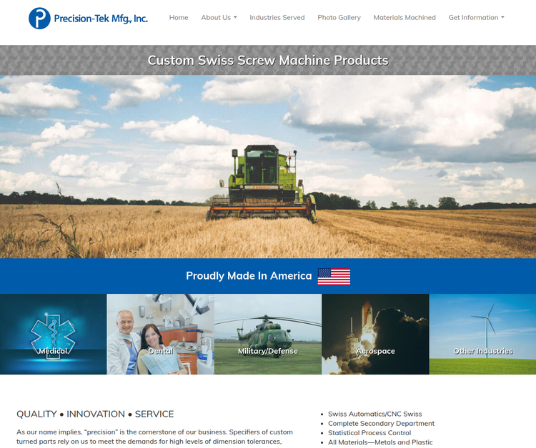 Precision-Tek Manufacturing, Inc.