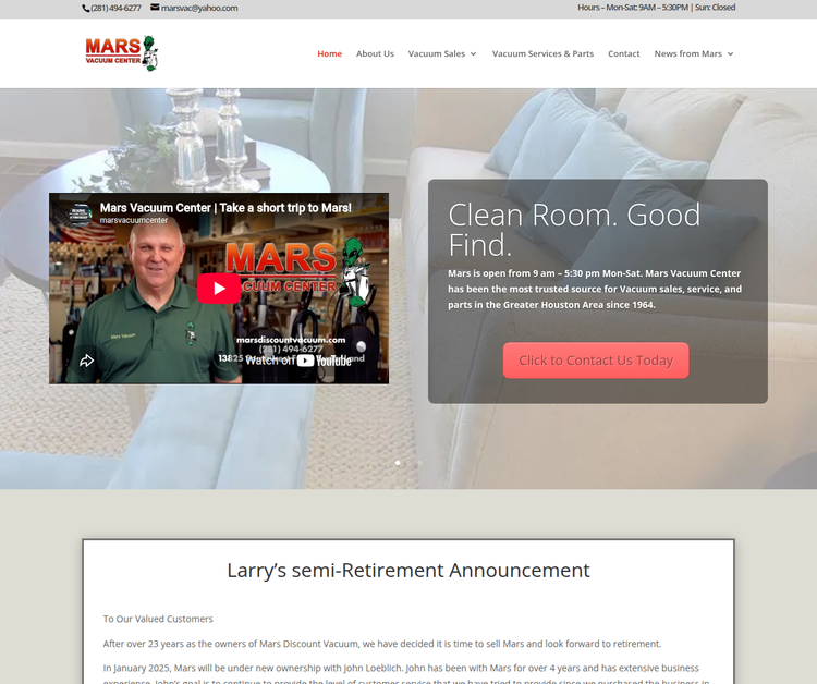 Mars Discount Vacuum