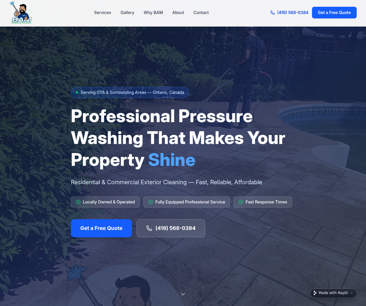BAM Pressure Washing