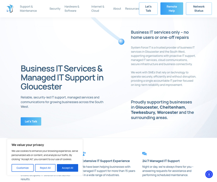 Business IT Services & Managed IT Support in Gloucester