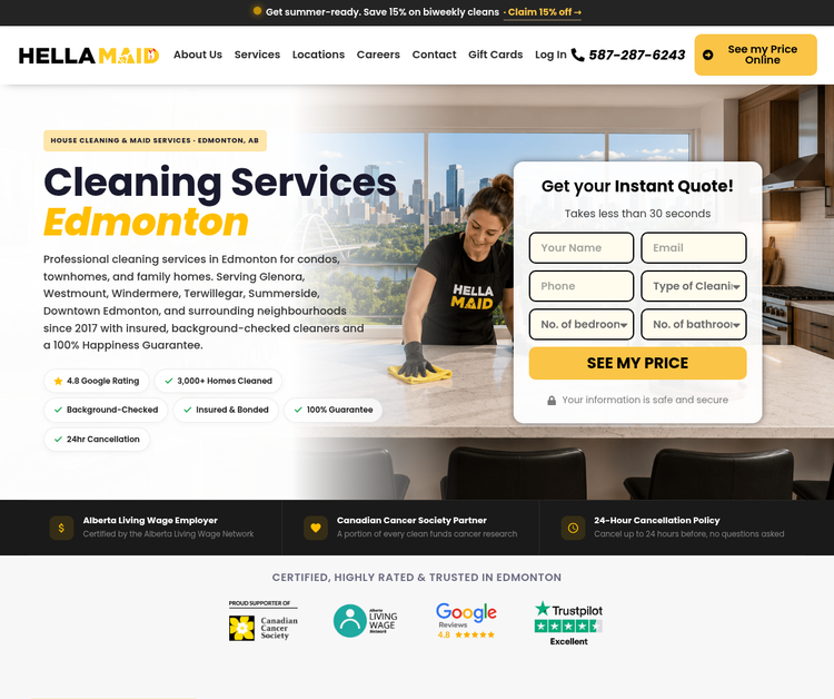 Hellamaid Cleaning Services Edmonton