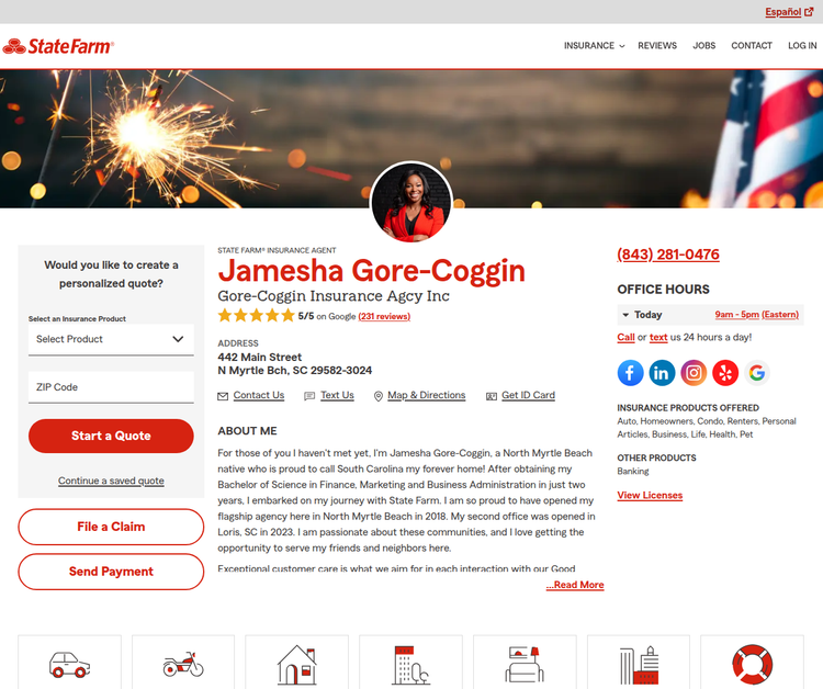 Jamesha Gore-Coggin - State Farm Insurance Agent