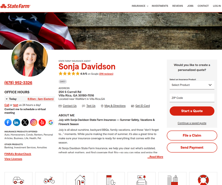 Sonja Davidson - State Farm Insurance Agent