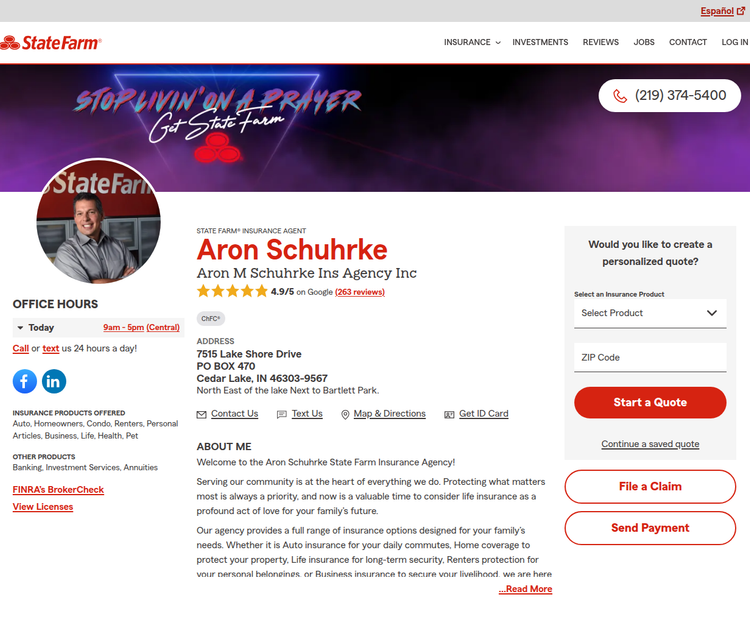 Aron Schuhrke - State Farm Insurance Agent