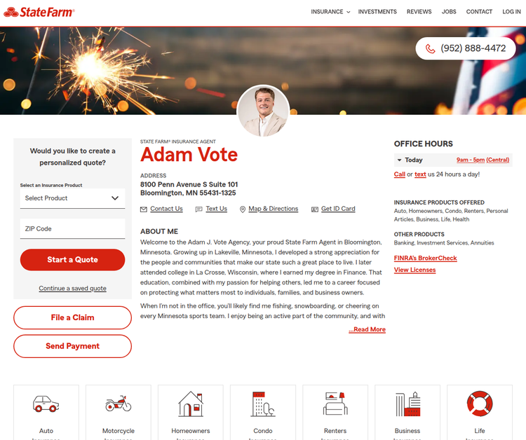 Adam J. Vote - State Farm Insurance Agent