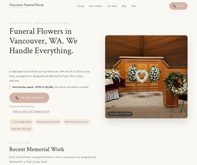 Vancouver Funeral Florals