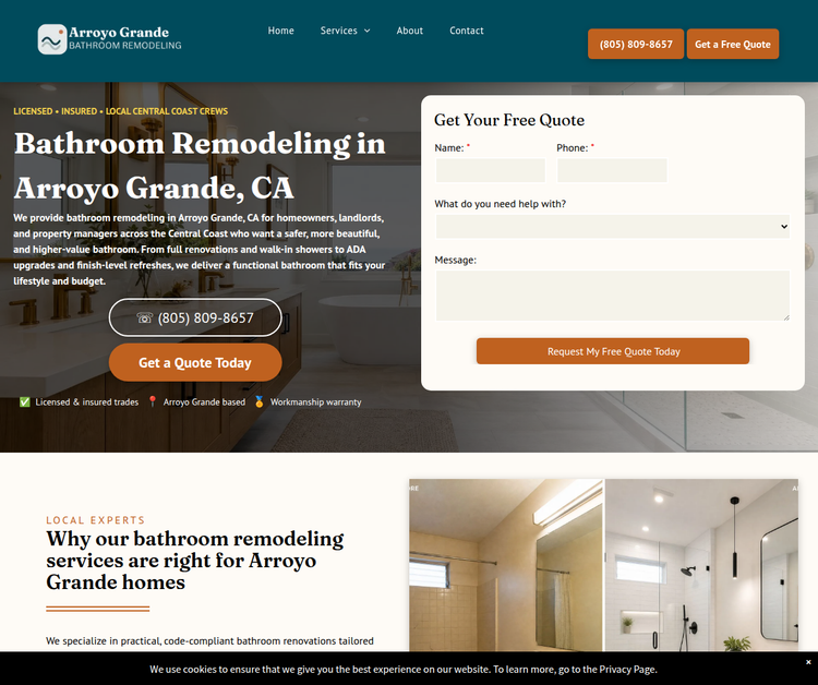 Arroyo Grande Bathroom Remodeling