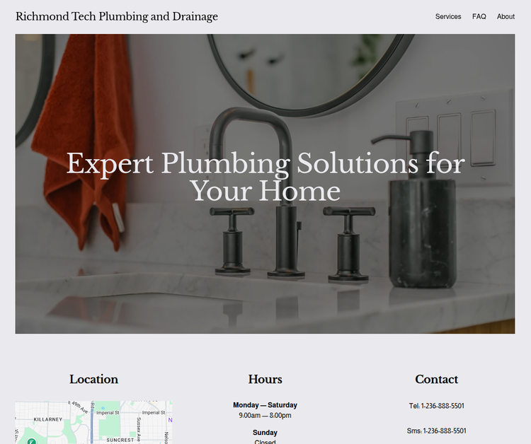 RICHMOND TECH PLUMBING AND DRAINAGE LTD