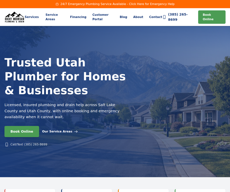 Trusted Utah Plumber for Homes & Businesses