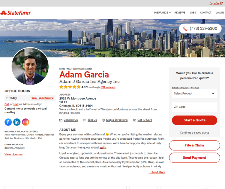 Adam Garcia - State Farm Insurance Agent