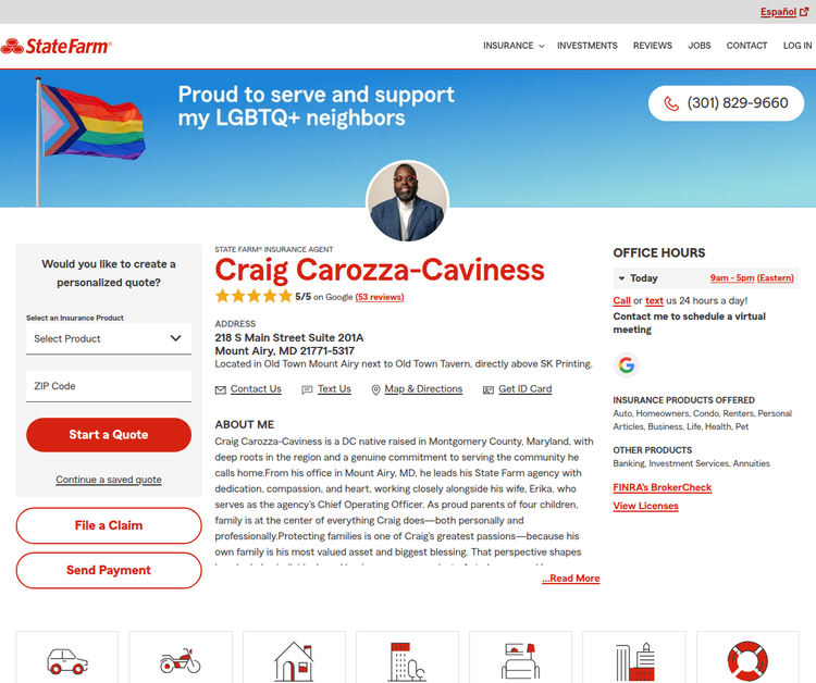 Craig Carozza-Caviness - State Farm Insurance Agent