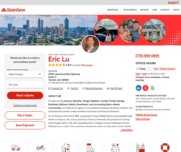 Eric Lu - State Farm Insurance Agent