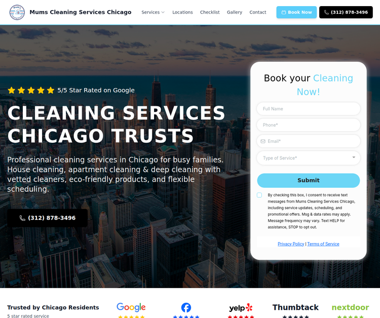 Mums Cleaning Services Chicago