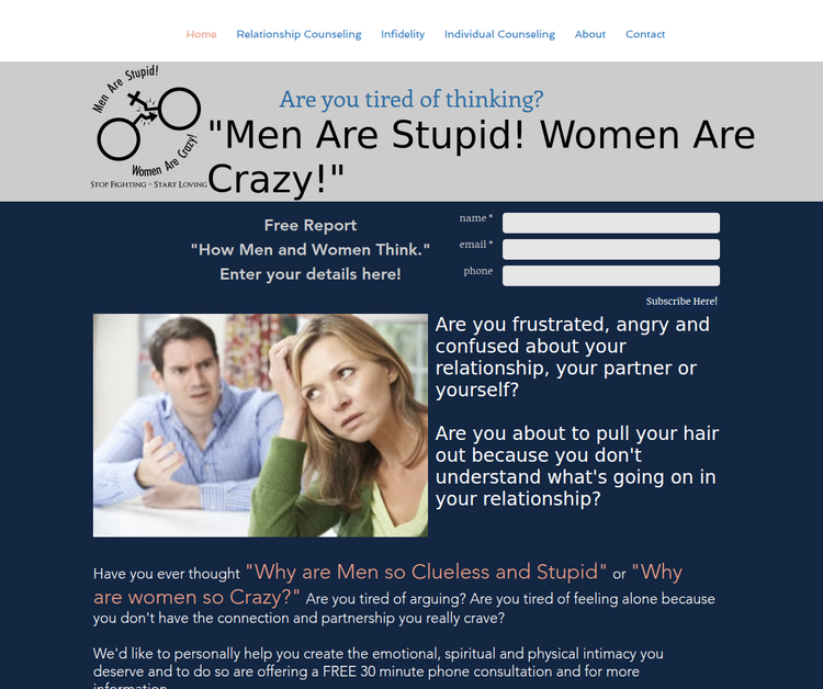 Men Are Stupid! Women Are Crazy! PLLC