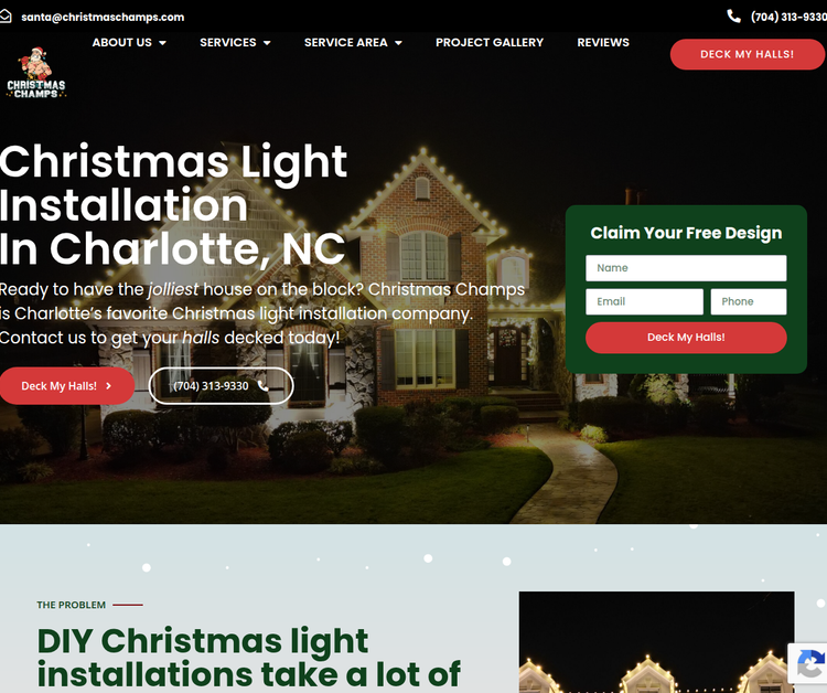Christmas Light Installation & Design Services in Charlotte, NC