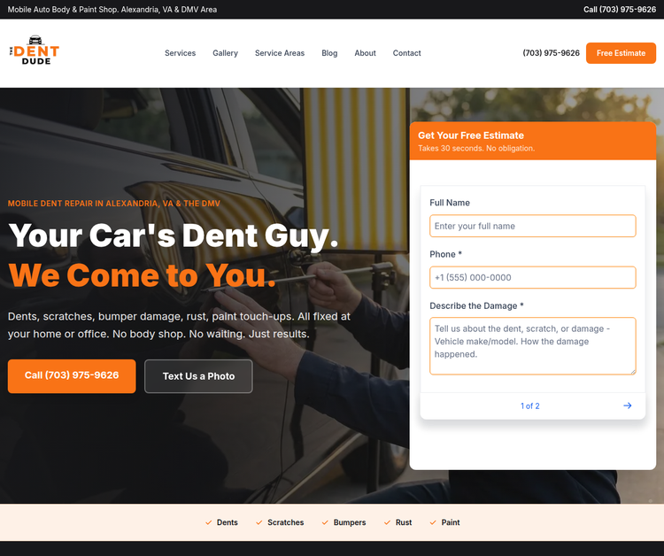 Mobile Auto Body & Paint Shop