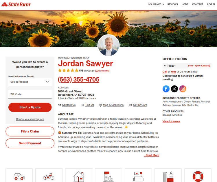 Jordan Sawyer – State Farm Insurance Agent