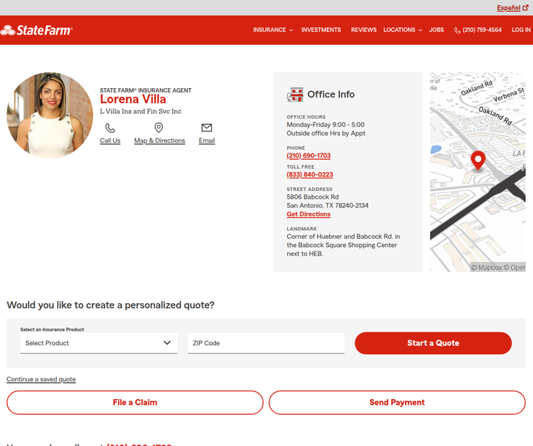 Lorena Villa - State Farm Insurance Agent