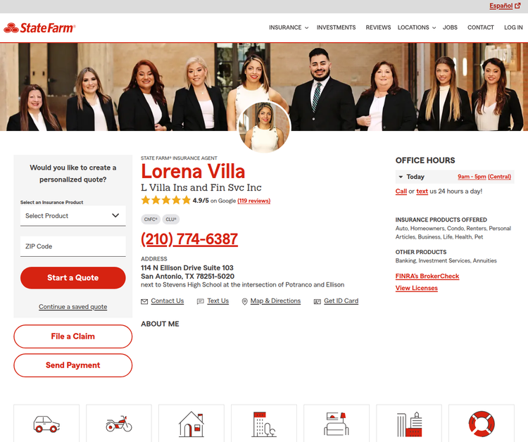 Lorena Villa - State Farm Insurance Agent