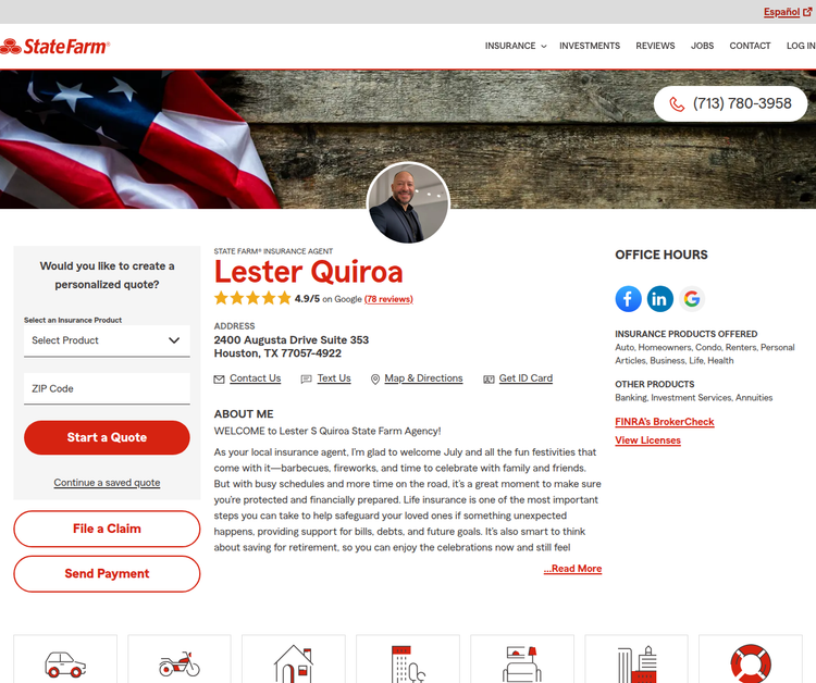 Lester S Quiroa - State Farm Insurance Agent