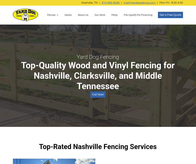 Yard Dog Fencing and Decks