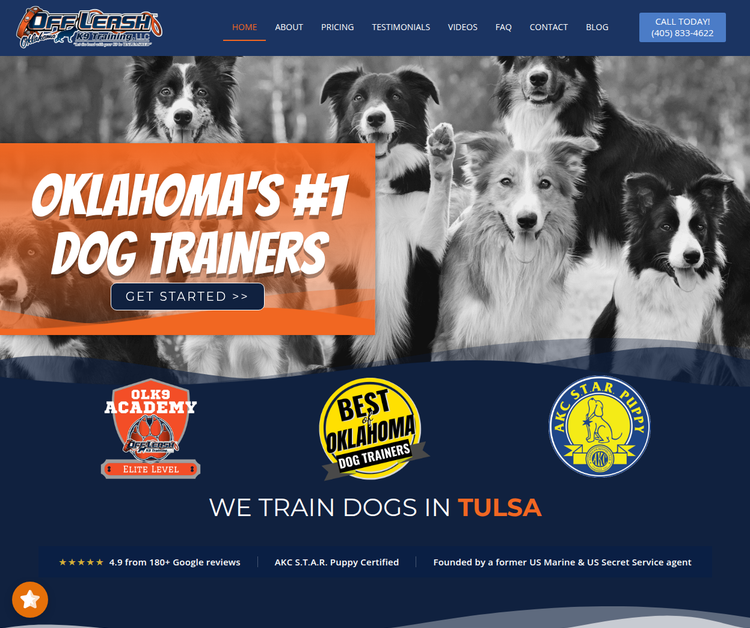 Professional Dog Training Services in Oklahoma City & Tulsa