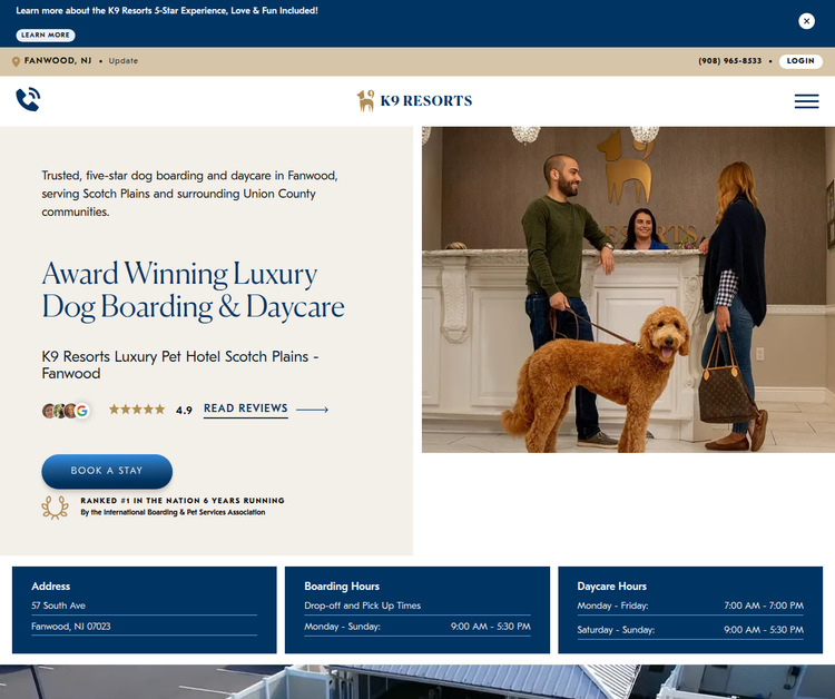 K9 Resorts Luxury Pet Hotel Scotch Plains - Fanwood